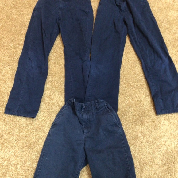 Size 10 Childrens Place Navy Blue Uniform Pants/Shorts - Picture 1 of 4